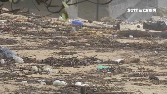 颱風過境肆虐！漂流木、垃圾毀南灣
