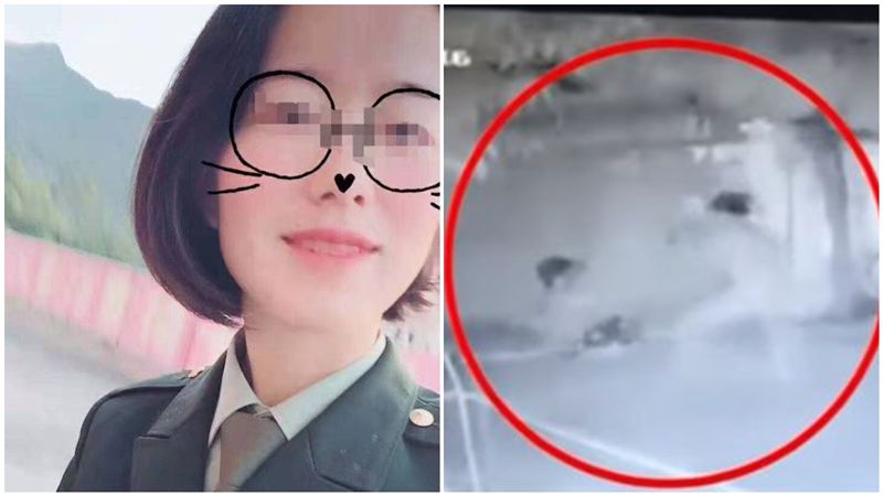 醉男持刀砸門！退伍女兵怒拿雙刃反殺