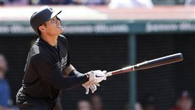 張育成大聯盟生涯首安，（圖／美聯社／達志影像）