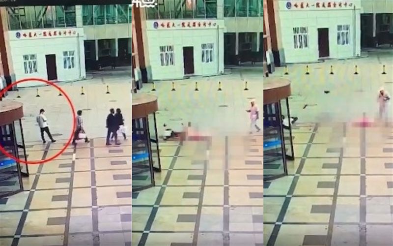 男憂病父守醫院…下秒突遭墜樓女砸飛