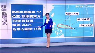 「楊柳」明有望成颱　一周兩段式驟變