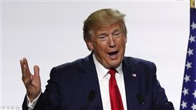 201908 川普在g7峰會（圖／美聯社／達志影像）