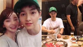 宋仲基戴綠帽吃肉…合照「短髮妹貼緊緊」　離婚後長這樣
合成圖翻攝自微博