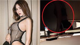 蕾菈中邪撞牆惡整林莎 圖/YOUTUBE