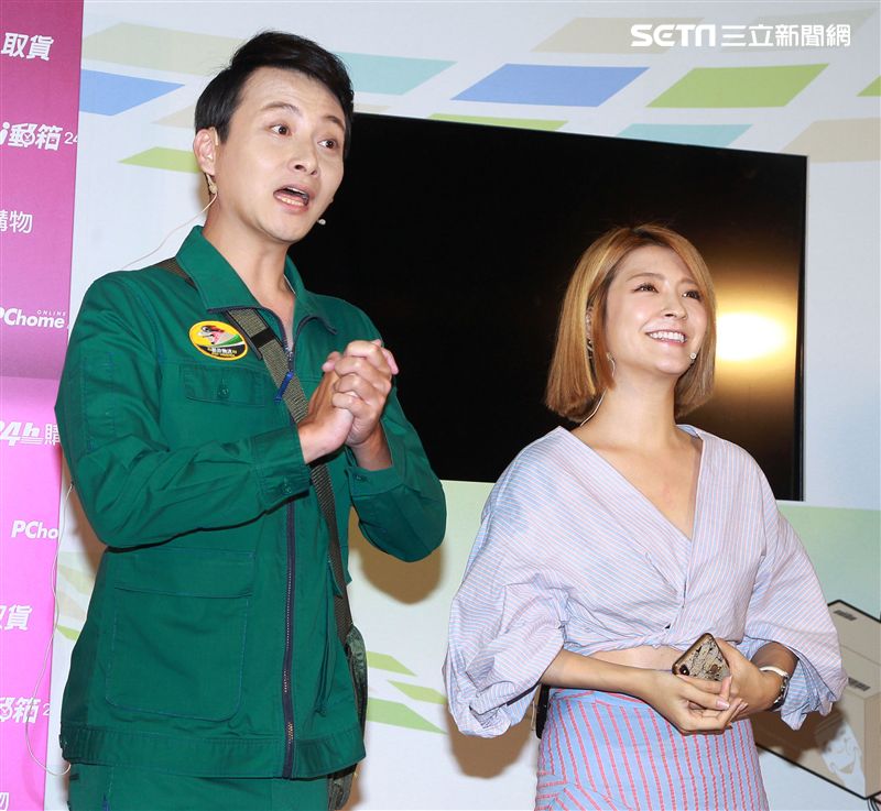 孟澔、網紅蓓蓓一起出席郵箱活動推廣大使。（記者邱榮吉/攝影）