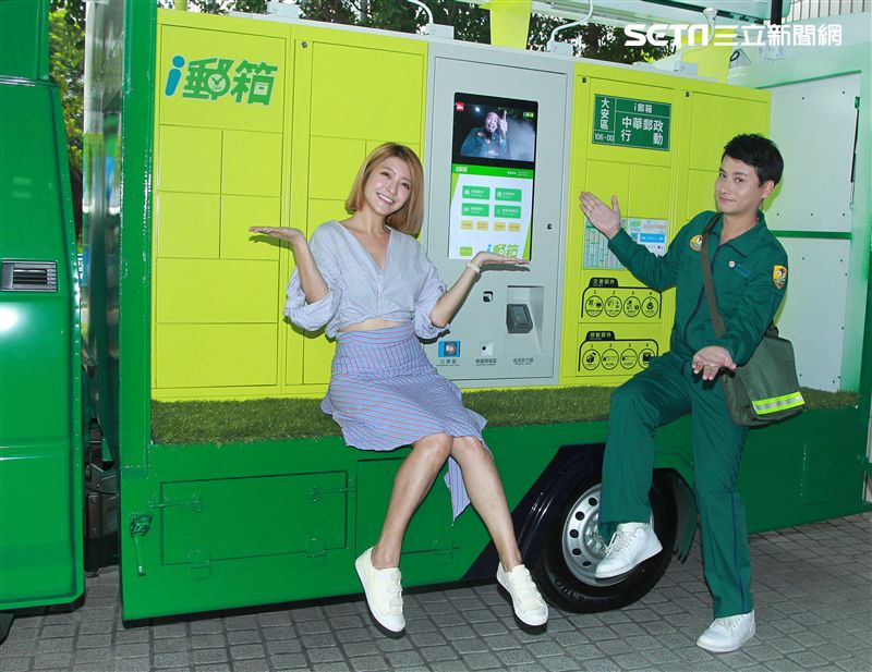 孟澔、網紅蓓蓓一起出席郵箱活動推廣大使。（記者邱榮吉/攝影）