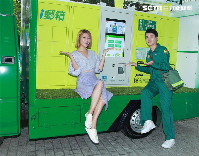 孟澔、網紅蓓蓓一起出席郵箱活動推廣大使。（記者邱榮吉/攝影）