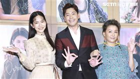 《你那邊怎樣?我這邊ok》首映記者會，曾之喬、陳羅密歐、藍心湄。（圖／記者林士傑攝影）