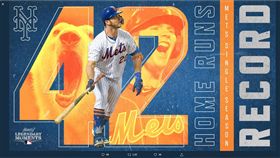 ▲阿隆索42發全壘打出爐。（圖／取自大都會隊推特）