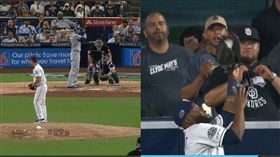 ▲貝林傑（Cody Bellinger）43號全壘打被教士中外野手馬格特（Manuel Margot）美技沒收。（圖／翻攝自MLB官網）