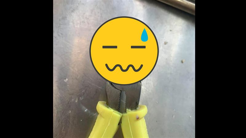 心血來潮做竹筷子槍　一剪斜口鉗斷了