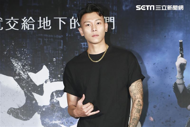 《第九分局》首映會，主題曲演唱頑童瘦子。（圖／記者林士傑攝影）