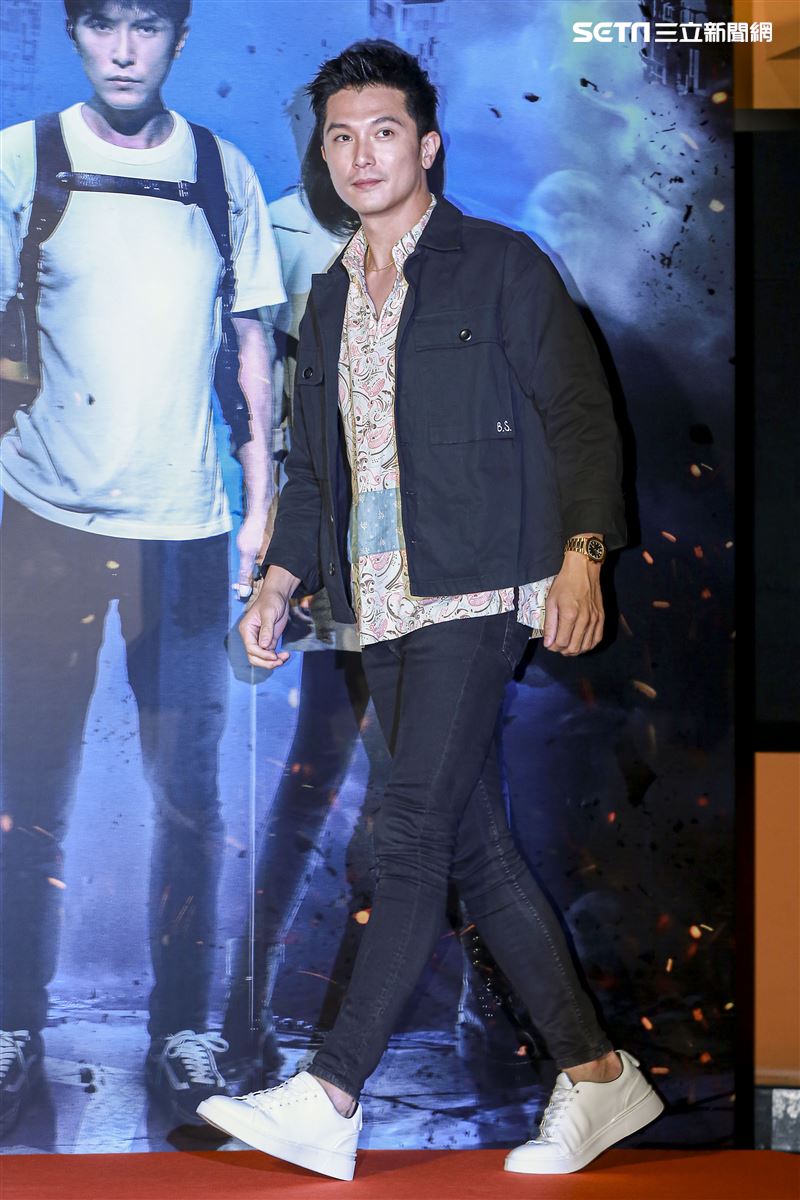 《第九分局》首映會，主演邱澤。（圖／記者林士傑攝影）