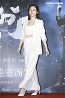 《第九分局》首映會，主題曲演唱張語噥。（圖／記者林士傑攝影）