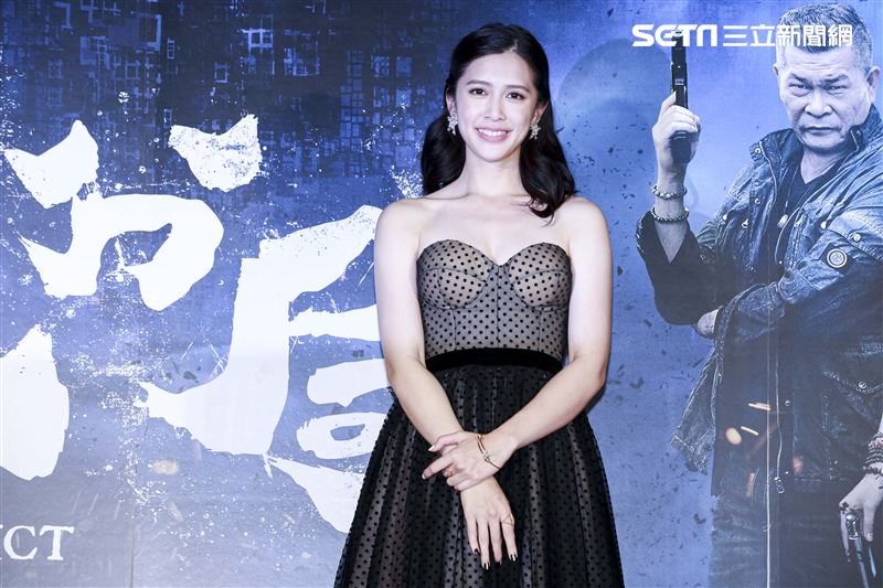 《第九分局》首映會，主演劉奕兒。（圖／記者林士傑攝影）