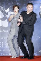 《第九分局》首映會，主演澎恰恰、楊雁雁。（圖／記者林士傑攝影）