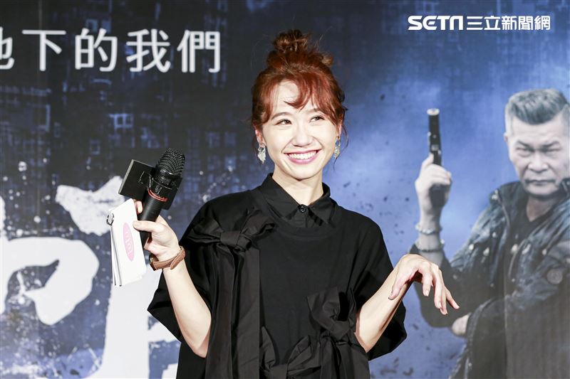 《第九分局》首映會，主持人lulu黃路梓茵。（圖／記者林士傑攝影）