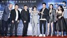 《第九分局》首映會，監製王鈞、導演王鼎霖、主演邱澤、溫貞菱、劉奕兒、楊雁雁、澎恰恰。（圖／記者林士傑攝影）