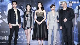 《第九分局》首映會，主演邱澤、溫貞菱、劉奕兒、楊雁雁、澎恰恰。（圖／記者林士傑攝影）