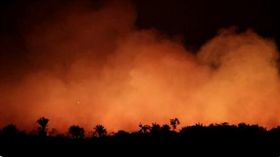 亞馬遜森林大火。（圖／翻攝自推特）