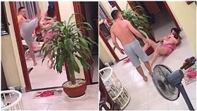 越南男尊女卑的社會觀念根深蒂固，在父權主義的家庭之下，女性經常受到家暴對待，就連公眾人物也有可能慘遭毒手。日前就有一名越南當地知名的廣播女DJ，曝光一段在家中遭到丈夫毆打的影片；當時她手中抱著一名小男嬰，但丈夫卻毫不手軟的對她出手，甚至還用迴旋踢想攻擊她的頭部，手段相當粗暴，畫面曝光後也受到越南社會的高度關注。（圖／翻攝自Vu Thu Huyen　YouTube）