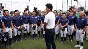 ▲U18日本隊集訓時，國家隊專任監督稻葉篤紀前往鼓勵。（圖／取自日本國家隊官網）