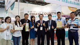 嘉義縣,翁章梁,新加坡,金沙酒店,阿里山茶,開拓市場(圖/嘉義縣政府提供)中央社