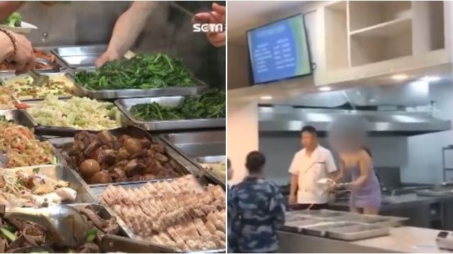 學餐見低胸妹…幫打飯「兩顆掉出來」