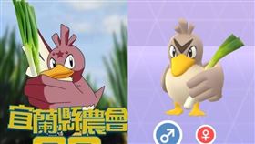 宜蘭縣,大蔥鴨,盜用,宣傳,三星蔥,下架(圖/左圖翻攝臉書、右圖取自遊戲畫面)