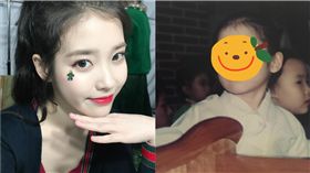  IU童年照。翻攝自IG