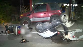 女騎士疑違規左轉　機車對撞釀1死