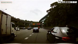 插隊被按喇叭　他竟惱羞逼車挑釁