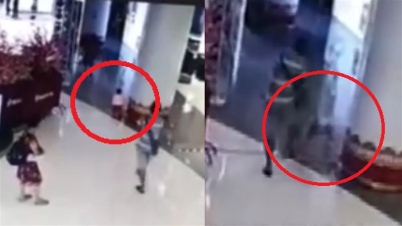 阿嬤帶孫逛百貨…男經過一腳將童踹飛