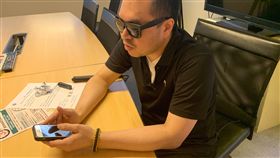 失明博士,甘仲維(記者郭奕均攝影)