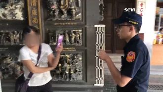 嫌科儀敲鐘太吵　婦檢舉鬧宮廟遭上銬