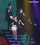 羅志祥和愷樂嘉賓身分現身「C.T.O」演唱會，一起合唱安可曲「有你我就不孤單」、「口袋裡的愛」，期許未來能和創造力家族的成員一起唱進小巨蛋。（記者邱榮吉/攝影）