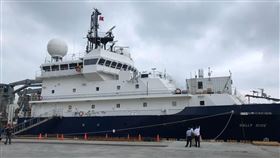 美國新型海研船Sally Ride預計2日啟航停泊於基隆港的美國新型海研船Sally Ride，預計2日啟航前往帛琉海域進行研究。中央社記者吳柏緯攝　108年9月1日