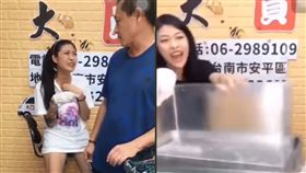 正妹直播賣海鮮　驚見這條亂竄嚇瘋！3度海豚音尖叫衝出鏡（圖／翻攝自莉妹妹臉書）