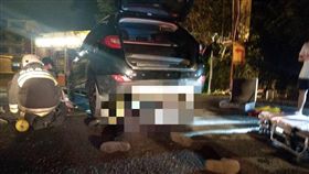 南投,酒醉,輾斃,停車場,醉倒,埔里（圖／翻攝畫面）