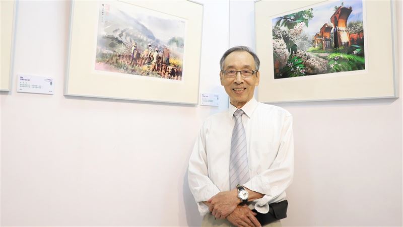 台科大數位寫真展　美景照化作水墨畫
