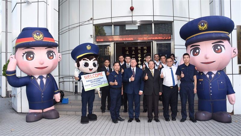 英國警來台參訪　交流毒品防制心得