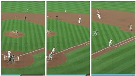 ▲紅雀游擊手德揚（Paul DeJong）擊出的界外球竟然會轉彎。（圖／翻攝自MLB官網）