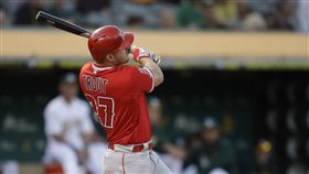 ▲楚奧特（Mike Trout）擊出本季第44號全壘打。（圖／美聯社）