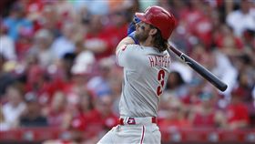 ▲哈波（Bryce Harper）連2季100分打點。（圖／美聯社）