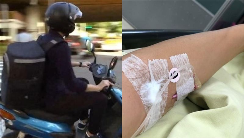 辣模當外送員跑7小時！熱衰竭倒病床