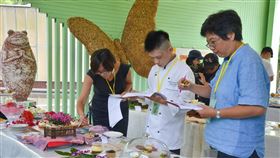 埔里鎮,新故鄉文教基金會,蝴蝶餐,創意料理賽,人蝶共食(圖/新故鄉提供)中央社