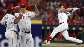 ▲羅倫森（Michael Lorenzen）拿下勝投、開轟、守外野，貝比魯斯後第1人。（圖／美聯社）