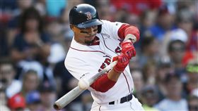 ▲貝茲（Mookie Betts）單場4安、敲轟響砲打回5分打點。（圖／美聯社）