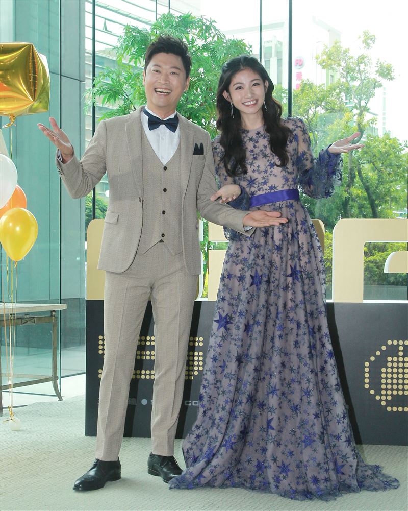 第54屆廣播金鐘獎主持人將由侯昌明連莊，搭配影視歌三棲的李千那。（記者邱榮吉/攝影）