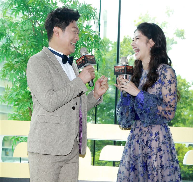 第54屆廣播金鐘獎主持人將由侯昌明連莊，搭配影視歌三棲的李千那。（記者邱榮吉/攝影）